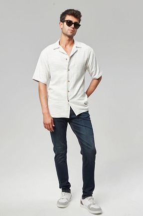 شلوار جین آبی مردانه پاچه تنگ RO DENIM - کد 847782115