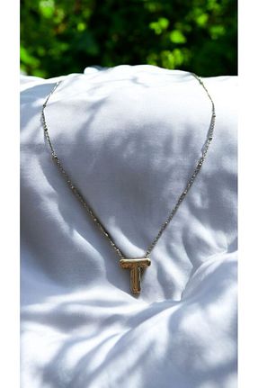 گردنبند استیل ( فولاد ) طلائی زنانه استیل ضد زنگ İNN JEWELLERY - کد 854112914