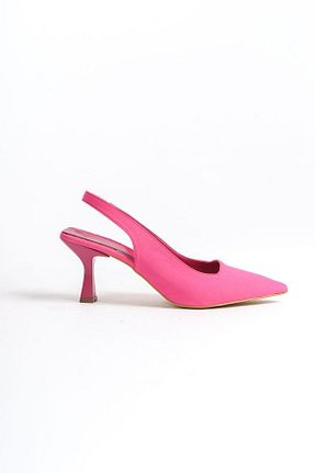 کفش پاشنه بلند کلاسیک صورتی زنانه چرم مصنوعی FGZY Shoes - کد 835919798