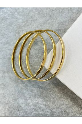 دستبند استیل (فولاد) طلائی زنانه استیل ضد زنگ ilvesa shop - کد 805829321