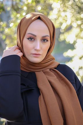 شال نارنجی زنانه پنبه - پلی استر کد 847205958