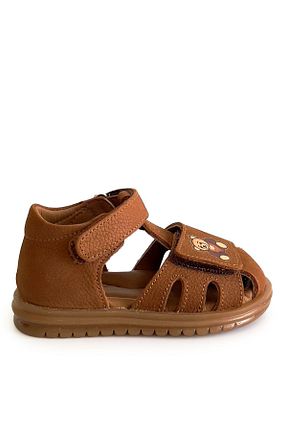 صندل قهوه ای بچه گانه پاشنه تخت Torun Kids - کد 850116432