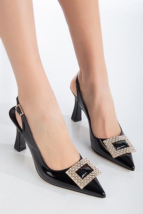 کفش استایلیتو مشکی پاشنه نازک SUİNS SHOES - کد 793058985