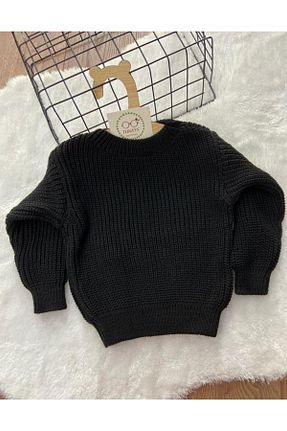 پلیور مشکی بچه گانه ساده tunays shopping - کد 786756931
