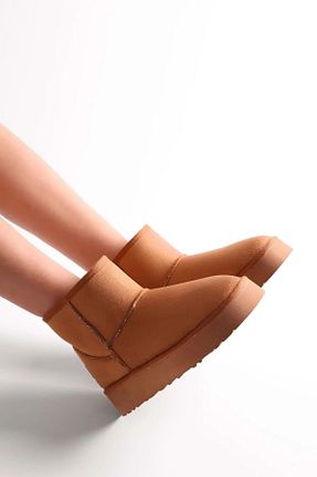 بوت / نیم بوت قهوه ای زنانه پاشنه تخت Pierre Cardin - کد 854165793