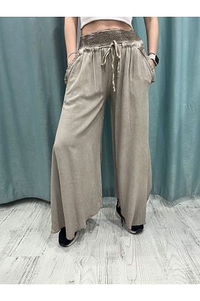 شلوار قهوه ای زنانه پنبه ای Butik Şans - کد 316633858