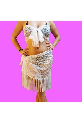 رویه بیکینی سفید زنانه اکریلیک Dalya Collection - کد 844500641