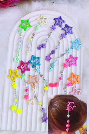 گیره سر رنگی بچه گانه سیلیکون Nisankids - کد 854225853