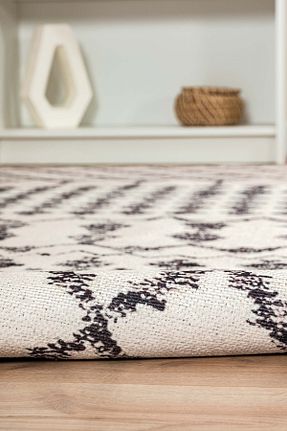 فرش بژ زیره ضد لغزش Serente Home - کد 828926429