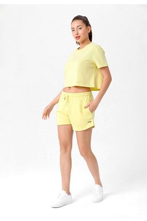 شلوارک و برمودا زرد زنانه Relaxed Looker Club - کد 661453253