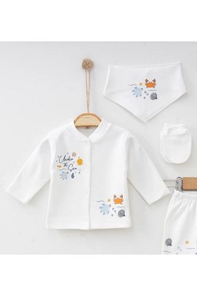 بعد از زایمان سفید بچه گانه پنبه ای limebabies - کد 754210554