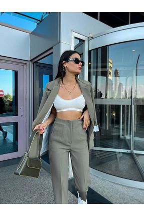 شلوار خاکی زنانه بافتنی Lady Pixie - کد 778851554