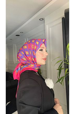 روسری صورتی 90 x 90 Onur - کد 854381595