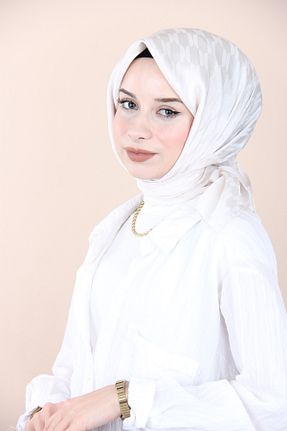 روسری بژ پلی استر Emproyal - کد 854396159