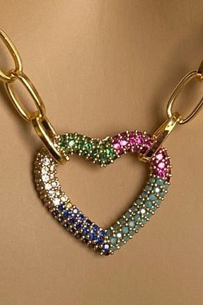 گردنبند جواهر طلائی زنانه روکش طلا kallima - کد 317656755