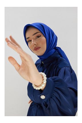 روسری سرمه ای شیفون Silk Home - کد 823604376
