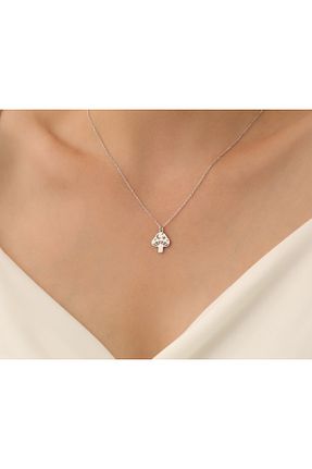 گردنبند نقره زنانه 925 عیار sorti takı aksesuar - کد 854448044