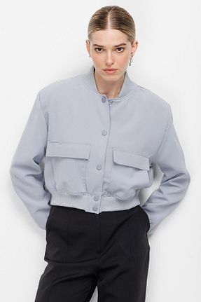 کت طوسی زنانه رگولار Hooopstore - کد 769949864