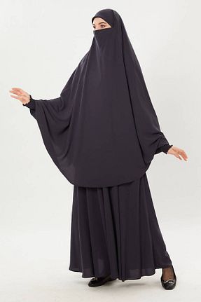 کلاه و ابایا مشکی زنانه پنبه ای gülmedine - کد 684239142