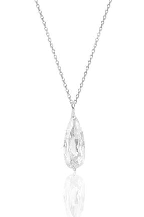 گردنبند نقره سفید زنانه 925 عیار Söğütlü Silver - کد 47406894