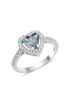 انگشتر نقره سفید زنانه زیرکن Söğütlü Silver - کد 745218347