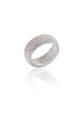 انگشتر نقره سفید زنانه زیرکن Söğütlü Silver - کد 3233191