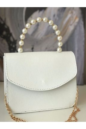 کیف دستی سفید زنانه سایز متوسط ÖzsoyStore - کد 744452106