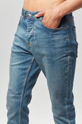 شلوار جین آبی مردانه پاچه تنگ RO DENIM - کد 848490389
