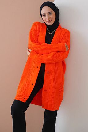 رویه حجاب نارنجی زنانه اکریلیک Bigdart - کد 182267659