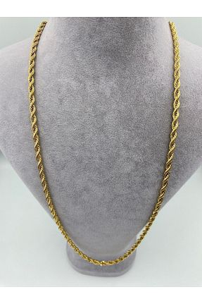 گردنبند استیل ( فولاد ) طلائی زنانه استیل (فولاد) stainless steel - کد 460871110