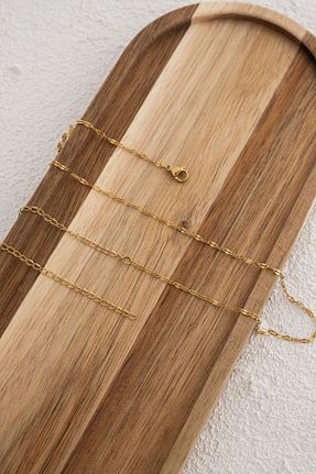 اکسسوری بدن طلائی زنانه استیل ضد زنگ ByFlorya Jewelry - کد 854107176