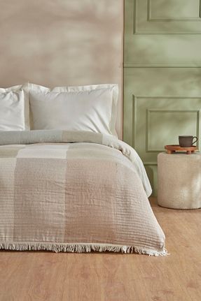 پیکه و ست پیکه دونفره بژ پنبه ای Karaca Home - کد 854101110