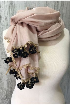 دستمال گردن بژ زنانه پنبه ای KAFTAN TAKI TASARIM - کد 64952678