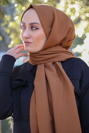 شال نارنجی زنانه پنبه - پلی استر کد 847205958