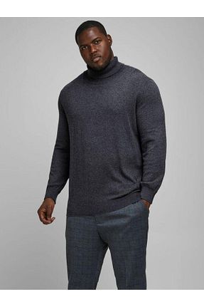 پلیور طوسی مردانه ساده Jack & Jones - کد 346733553