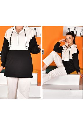 ست بالاتنه و پائین تنه مشکی زنانه بافتنی Butik - کد 854152904
