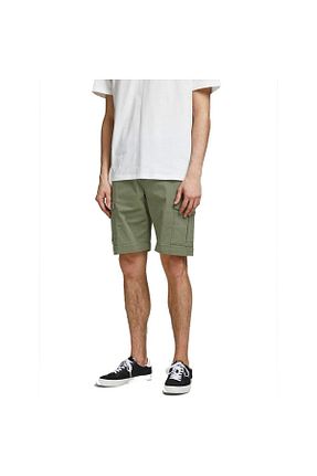 شلوارک و برمودا خاکی مردانه پارچه Jack & Jones - کد 285493007