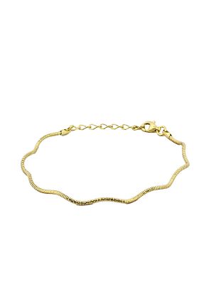 دستبند نقره طلائی زنانه 925 عیار LéO Silver And More - کد 854198029
