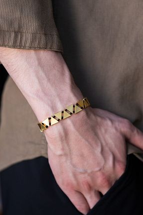 دستبند جواهر طلائی زنانه روکش طلا Serenite - کد 827895669