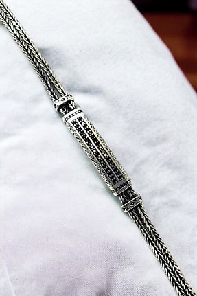 دستبند نقره مردانه 925 عیار AK STORE SİLVER - کد 854275729