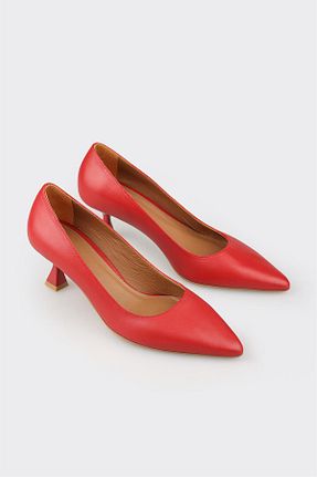 کفش استایلیتو قرمز پاشنه نازک Elle - کد 854280020