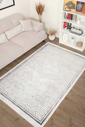 فرش سفید زیره ضد لغزش Serente Home - کد 831910205
