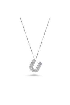 گردنبند جواهر سفید زنانه سنگ passion silver - کد 853015556