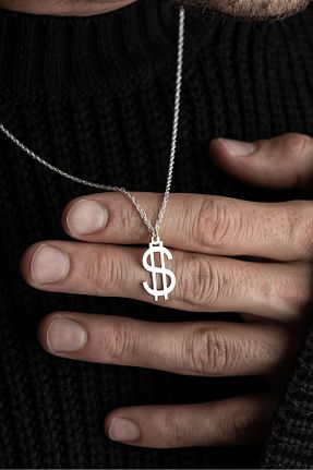 گردنبند نقره مردانه 925 عیار Vetro Silver - کد 850559405
