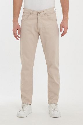 شلوار طوسی مردانه پنبه - الاستین DAMGA JEANS - کد 809098500