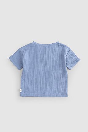 تیشرت آبی بچه گانه رگولار Little Gusto - کد 843797056