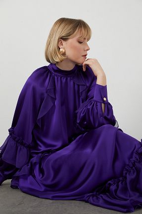 لباس بنفش زنانه بافتنی GIZIA - کد 854421379