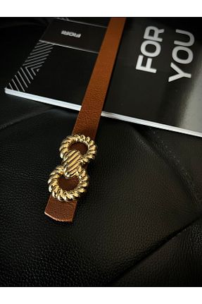 کمربند قهوه ای زنانه چرم مصنوعی Fiori - کد 812708566