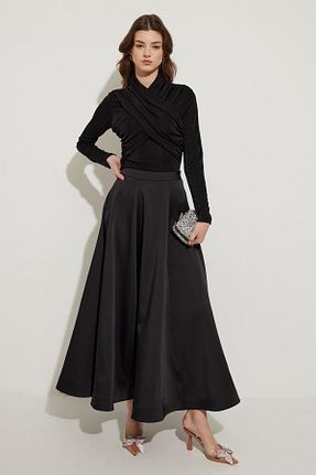 دامن مشکی زنانه پارچه Hooopstore - کد 818432977