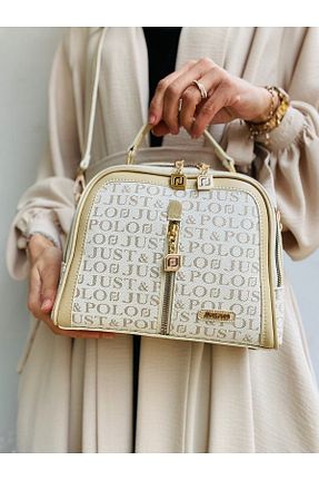 کیف دوشی بژ زنانه چرم مصنوعی Just Polo - کد 854399954